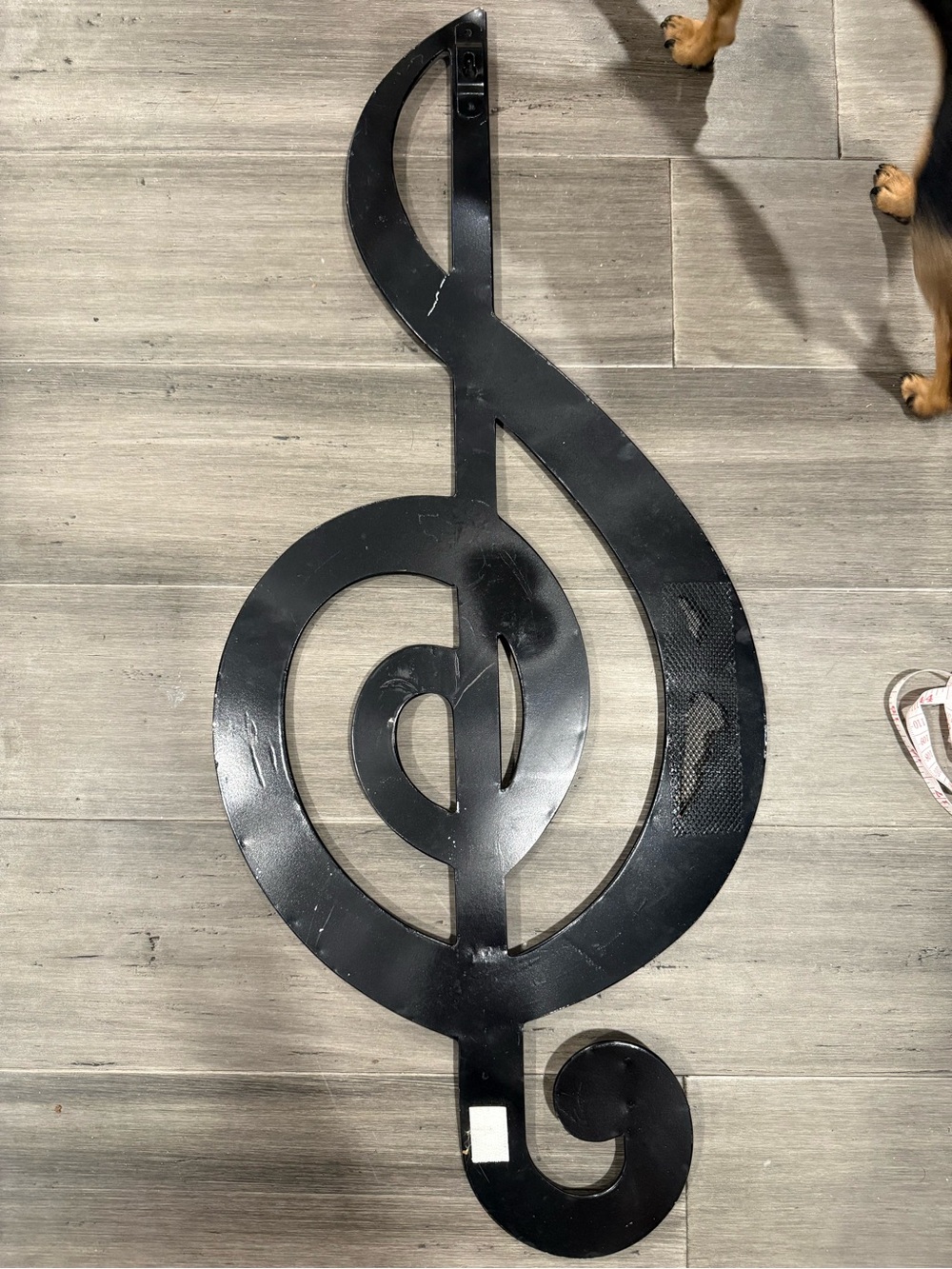 Colorful Painted Treble Clef Wall Art - Multicolor - Picture 2 of 4